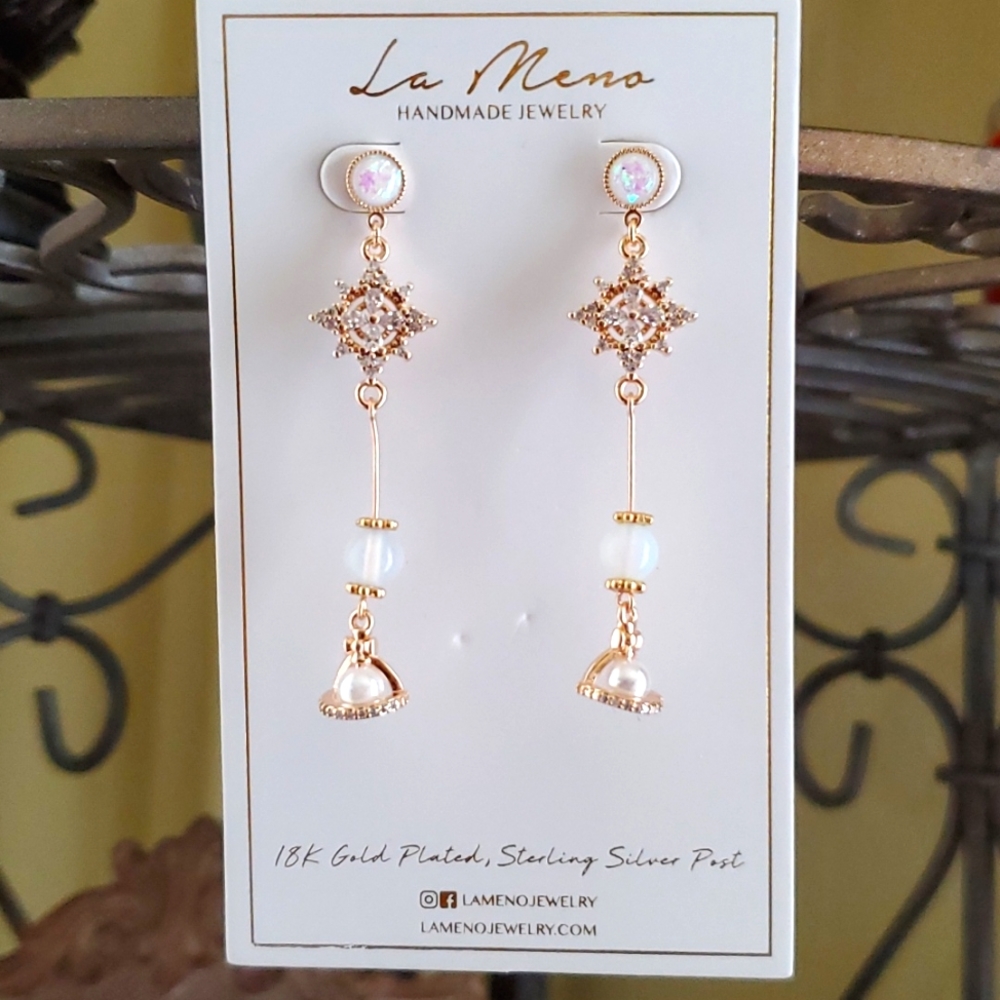 La Meno Danity 18k Gold plated Sterling Silver Earrings